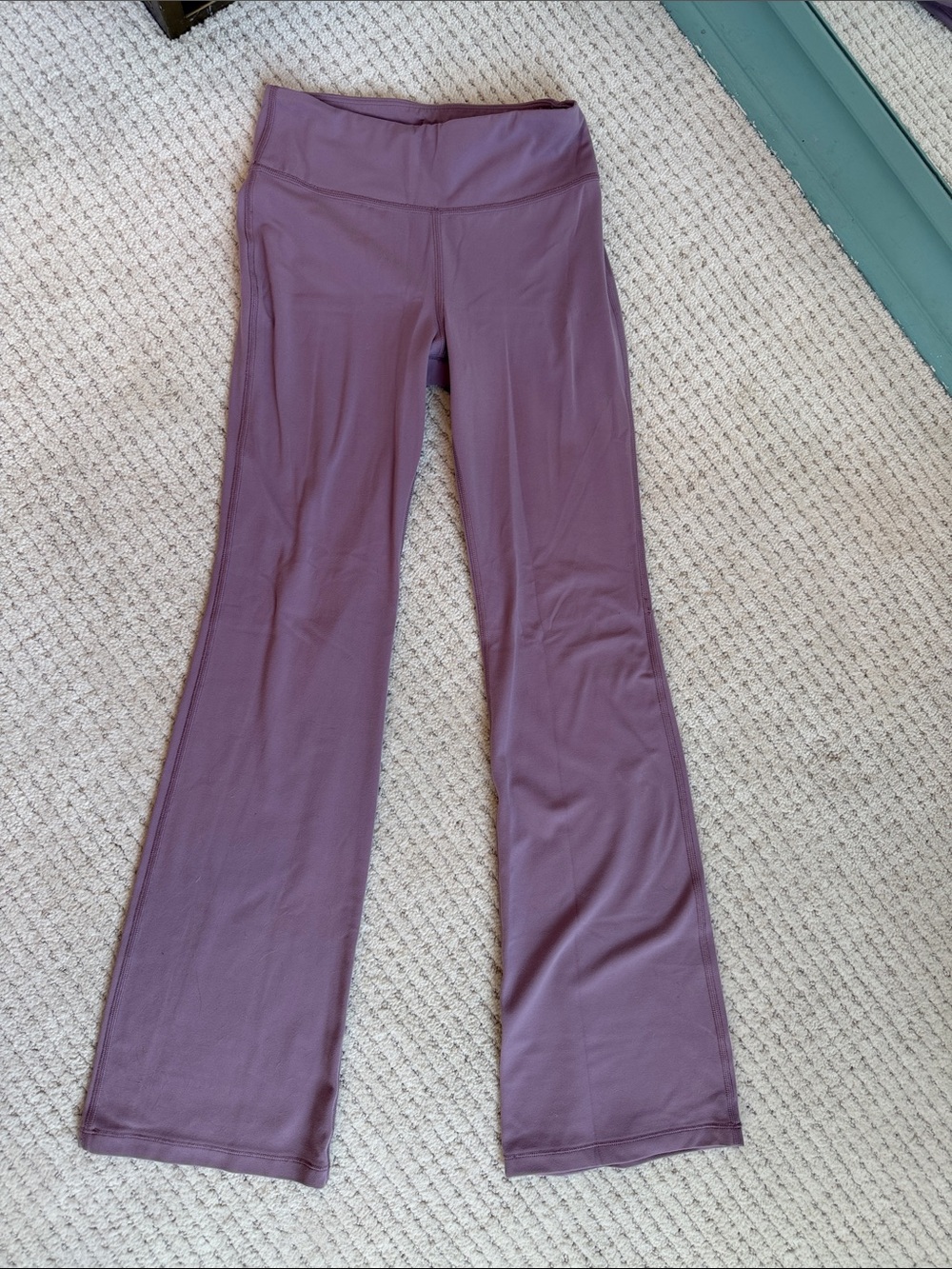 Girls Athleta Mauve Flare Yoga Pants